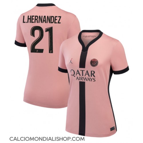 Maglie da calcio Paris Saint-Germain Lucas Hernandez #21 Terza Maglia Femminile 2024-25 Manica Corta